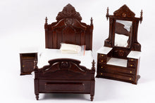 Load image into Gallery viewer, ON SALE 3 Piece Victorian Mahogany Bedroom Set with Faux Marble Top Furniture
