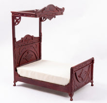 Load image into Gallery viewer, 3 Piece Red Mahogany Canopy Bedroom Set
