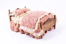 Load image into Gallery viewer, Pink &amp; Cream Floral Double Bed
