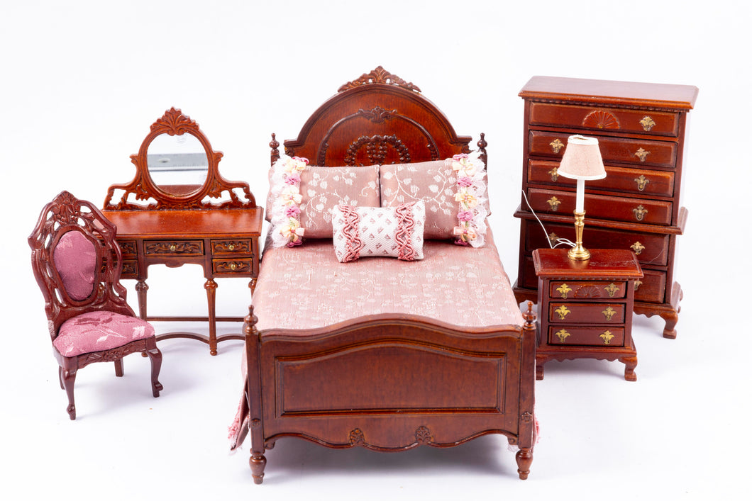 6 Piece Dusty Pink Bedroom Set