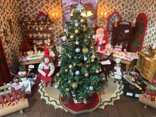 Load image into Gallery viewer, Christmas Tree with Golden and Silver Ornaments and Decor with Snowflake Tree Topper
