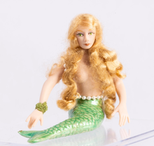 Load image into Gallery viewer, Handmade Porcelain Mermaid Doll with Bracelet
