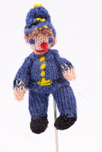 Load image into Gallery viewer, Hand Crocheted Policeman from Children's TV Show Noddy &amp; Big Ears - From Ursula Sauerberg Estate
