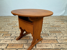 Load image into Gallery viewer, Vintage Artisan Carl Anderson Handmade Tilt Top Table / Chair
