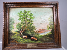 Load image into Gallery viewer, Vintage Artist George Schlosser "Upper Hudson River" Painting
