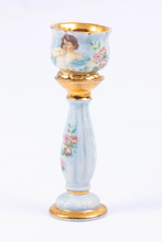 Load image into Gallery viewer, English RM Cherub Planter / Jardinere with Gold Trim
