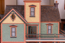 Load image into Gallery viewer, 13 Room Decorated Dollhouse With Porch And Landscaping

