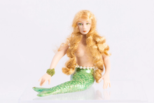 Load image into Gallery viewer, Handmade Porcelain Mermaid Doll with Bracelet
