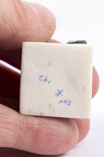 Load image into Gallery viewer, Ron Benson Green Square Floral Planter with Chip - On Sale
