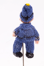 Load image into Gallery viewer, Hand Crocheted Policeman from Children's TV Show Noddy &amp; Big Ears - From Ursula Sauerberg Estate
