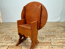 Load image into Gallery viewer, Vintage Artisan Carl Anderson Handmade Tilt Top Table / Chair
