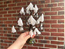 Load image into Gallery viewer, Halloween Tree with White Ghosts Hanging on Branches
