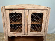 Load image into Gallery viewer, Artisan Fred Cobbs Signed Kitchen Hutch Wire Doors
