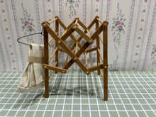 Load image into Gallery viewer, Folding Wooden Clothes Rack
