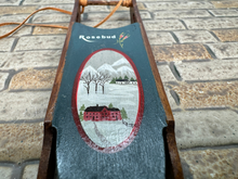 Load image into Gallery viewer, Artisan Janet Bailey Signed OOAK Handpainted Wooden Sled
