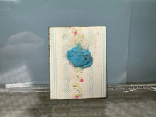 Load image into Gallery viewer, Artist Handmade Needlepoint Woman In Gold Picture Frame
