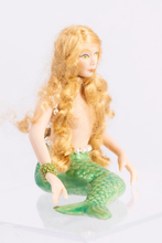 Load image into Gallery viewer, Handmade Porcelain Mermaid Doll with Bracelet
