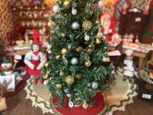 Load image into Gallery viewer, Christmas Tree with Golden and Silver Ornaments and Decor with Snowflake Tree Topper
