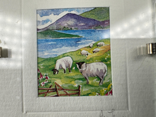 Load image into Gallery viewer, Vintage Artist Jane Thompson Mini Ireland Irish Countryside Signed Original Painting
