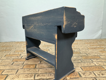 Load image into Gallery viewer, Artisan Handmade Signed Blue Rustic Desk
