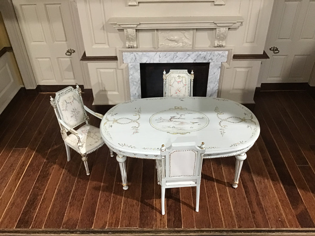 4 pc White Bespaq Dining Set