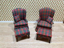 Load image into Gallery viewer, D. Anne Ruff 10 Piece Christmas Plaid Sofa Set
