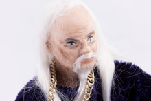 Load image into Gallery viewer, Wizard Doll by Fern Vasi - Kneeling Position on Book Prop
