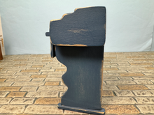 Load image into Gallery viewer, Artisan Handmade Signed Blue Rustic Desk
