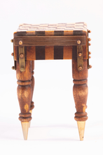 Load image into Gallery viewer, Artisan Made Inlay Butchers Block with Beautiful Brass Details
