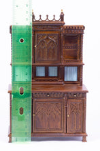Load image into Gallery viewer, Carved Tudor/Gothic Bar (Missing Drawer)
