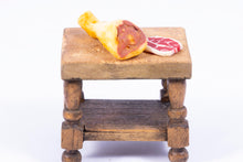 Load image into Gallery viewer, Tudor / Old Fashioned Butcher&#39;s Block Table with Meat
