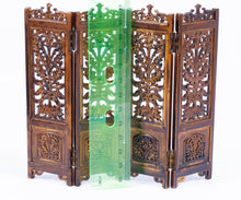 Load image into Gallery viewer, Carved Tudor / Gothic Wooden 4 Panel Screen
