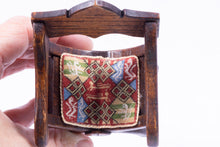 Load image into Gallery viewer, Carved Tudor Chair by Michael Mortimer with Petit Point Cushion
