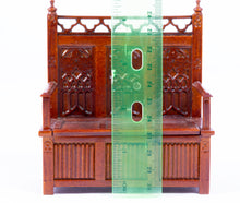 Load image into Gallery viewer, Tudor / Gothic Carved Pew Bench by JBM
