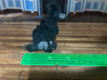 Load image into Gallery viewer, Artisan Made Black Poodle Dog Sitting Down
