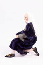 Load image into Gallery viewer, Wizard Doll by Fern Vasi - Kneeling Position on Book Prop
