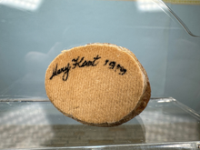 Load image into Gallery viewer, Vintage Artisan Mary Hoot Handmade Large Yorkie Dog 1979
