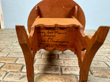 Load image into Gallery viewer, Vintage Artisan Carl Anderson Handmade Tilt Top Table / Chair
