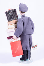 Load image into Gallery viewer, Fern Vasi Male Doll of a Bellman with Packages
