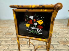 Load image into Gallery viewer, Vintage Artisan CYR Handmade Hand Painted Metal Opening Storage Table Made In England
