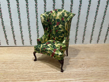Load image into Gallery viewer, Mistletoe Wingback Chair Christmas
