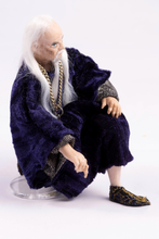 Load image into Gallery viewer, Wizard Doll by Fern Vasi - Kneeling Position on Book Prop
