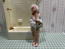 Load image into Gallery viewer, Hand Sculpted Older Women Doll with Towel
