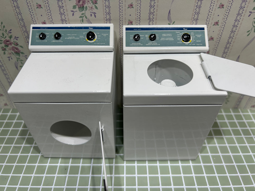 Metal Washer & Dryer Set