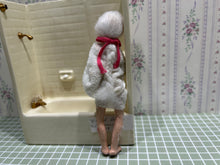 Load image into Gallery viewer, Hand Sculpted Older Women Doll with Towel
