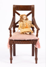 Load image into Gallery viewer, Artisan Doll on Wooden Chair
