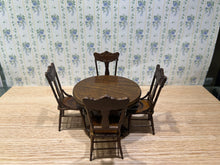 Load image into Gallery viewer, 5 Piece Round Wooden Kitchen Table &amp; Chairs

