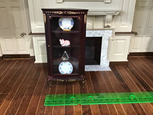 Load image into Gallery viewer, Glass Front Curio Cabinet With Display Items
