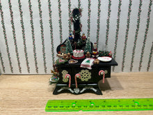 Load image into Gallery viewer, Christmas Decorated Black Stove with Pastries &amp; Accessories
