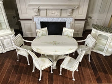 Load image into Gallery viewer, 9pc White Dining Room Set
